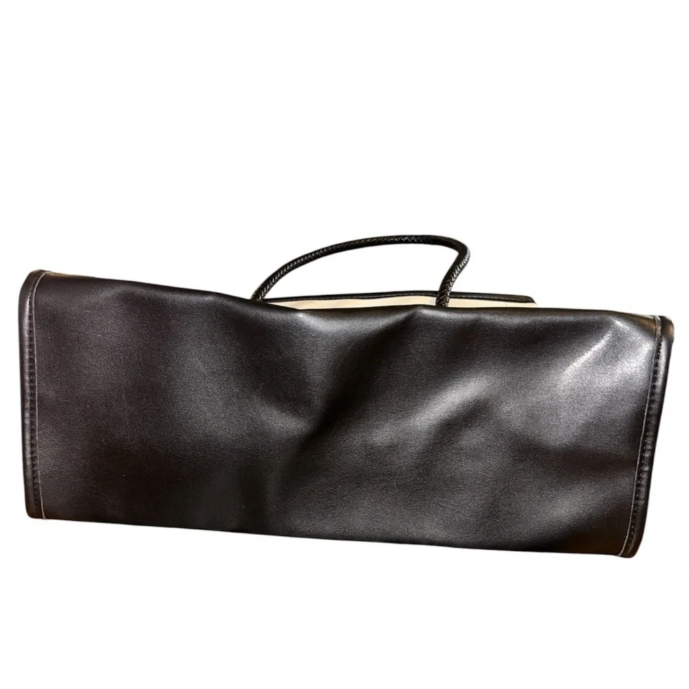 Chic Black and Cream Satchel